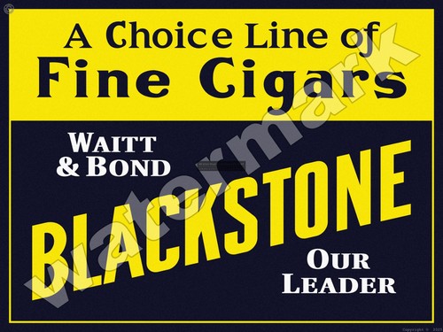 Blackstone fine cigars metal - blackstone,